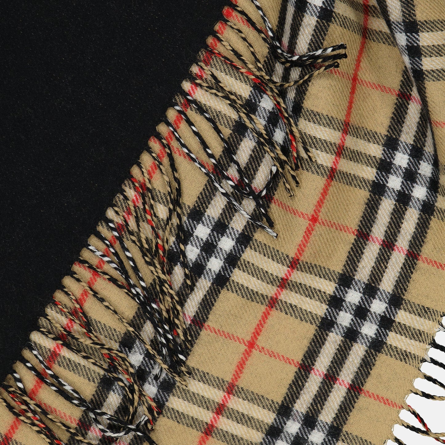 Black Wool Poncho