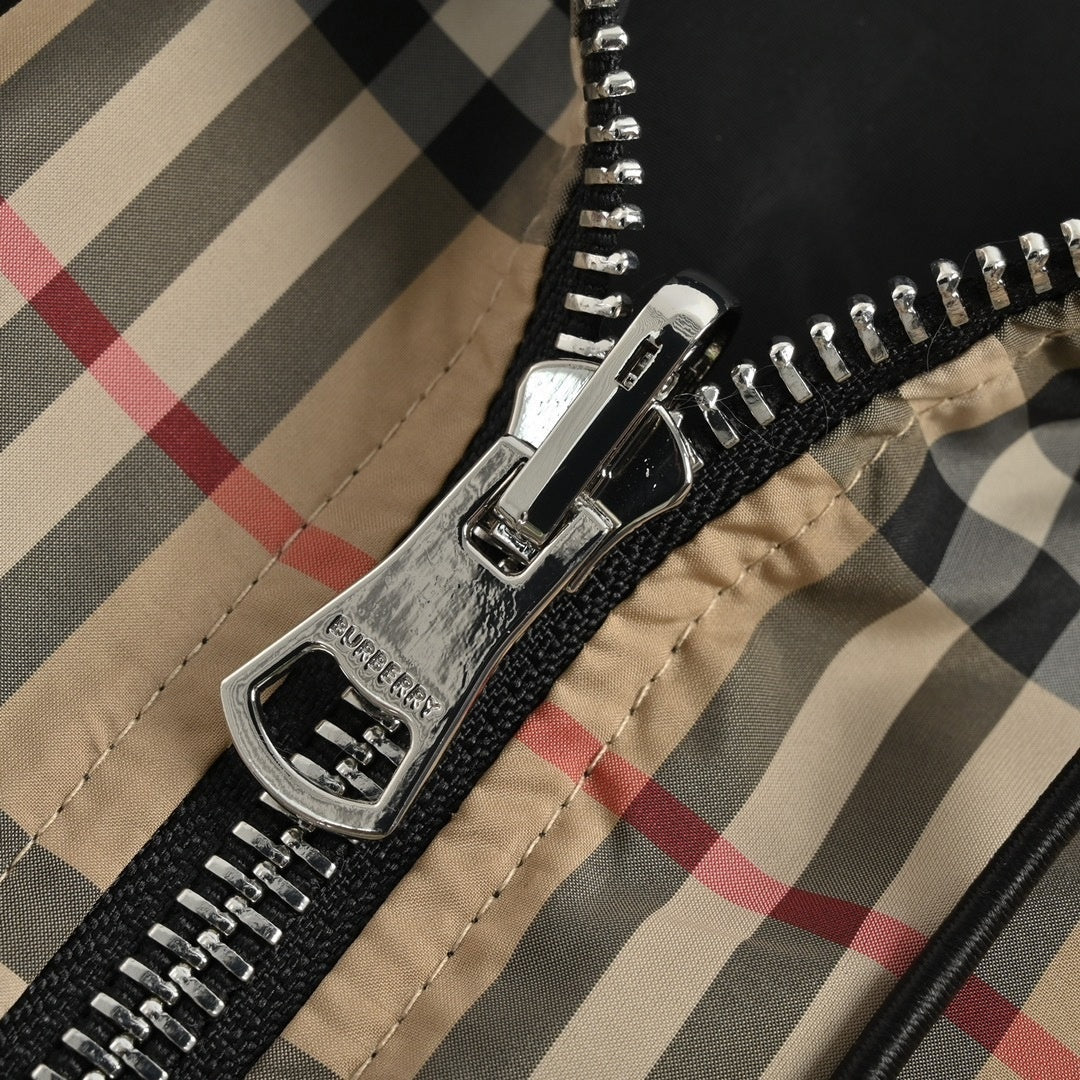 Reversible Vintage Check Hooded Windbreaker