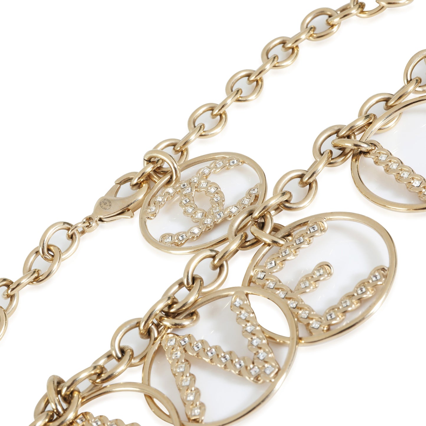 Gold Crystal CHANEL Necklace