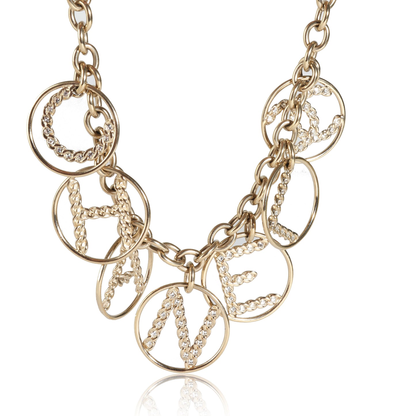 Gold Crystal CHANEL Necklace