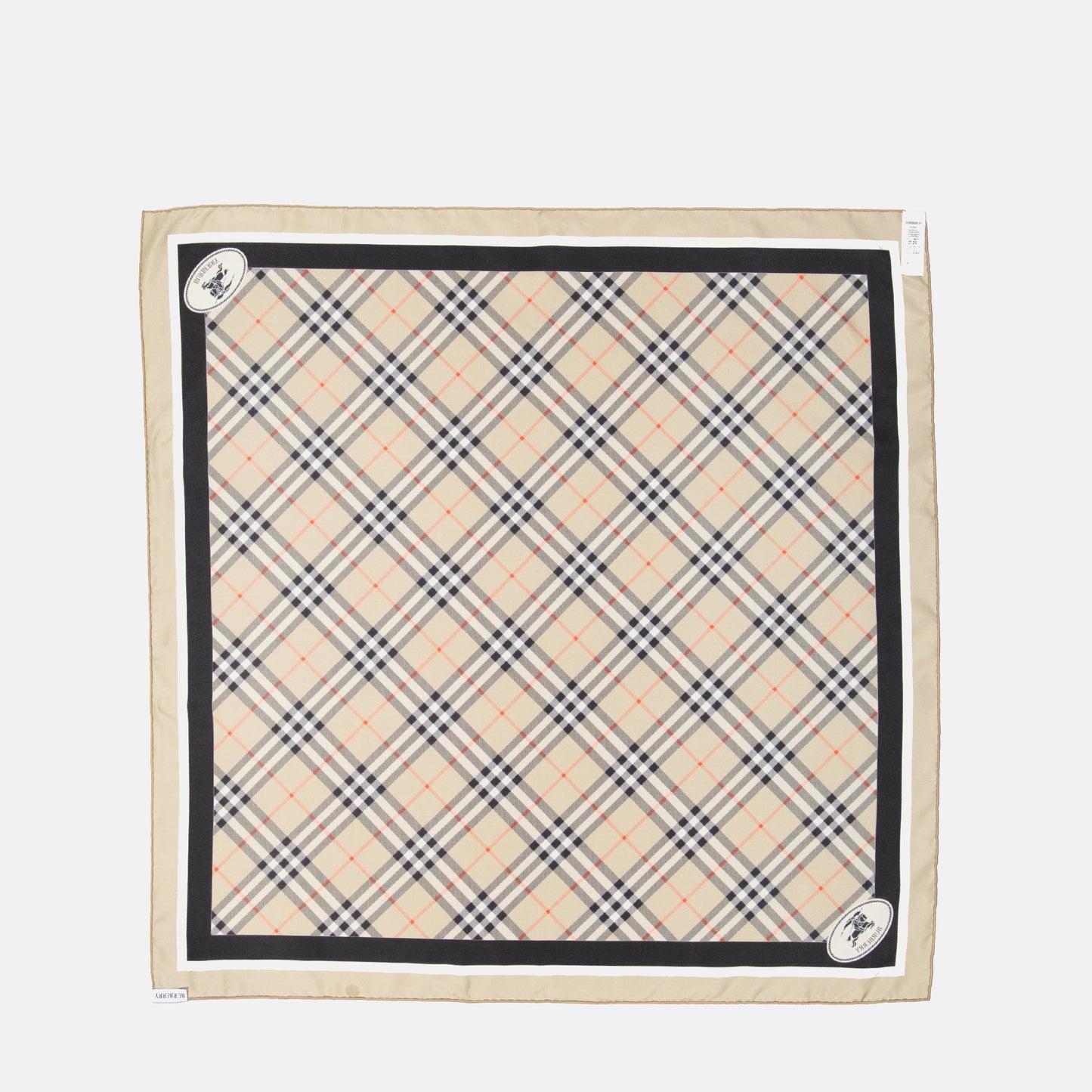 Checked Silk Scarf