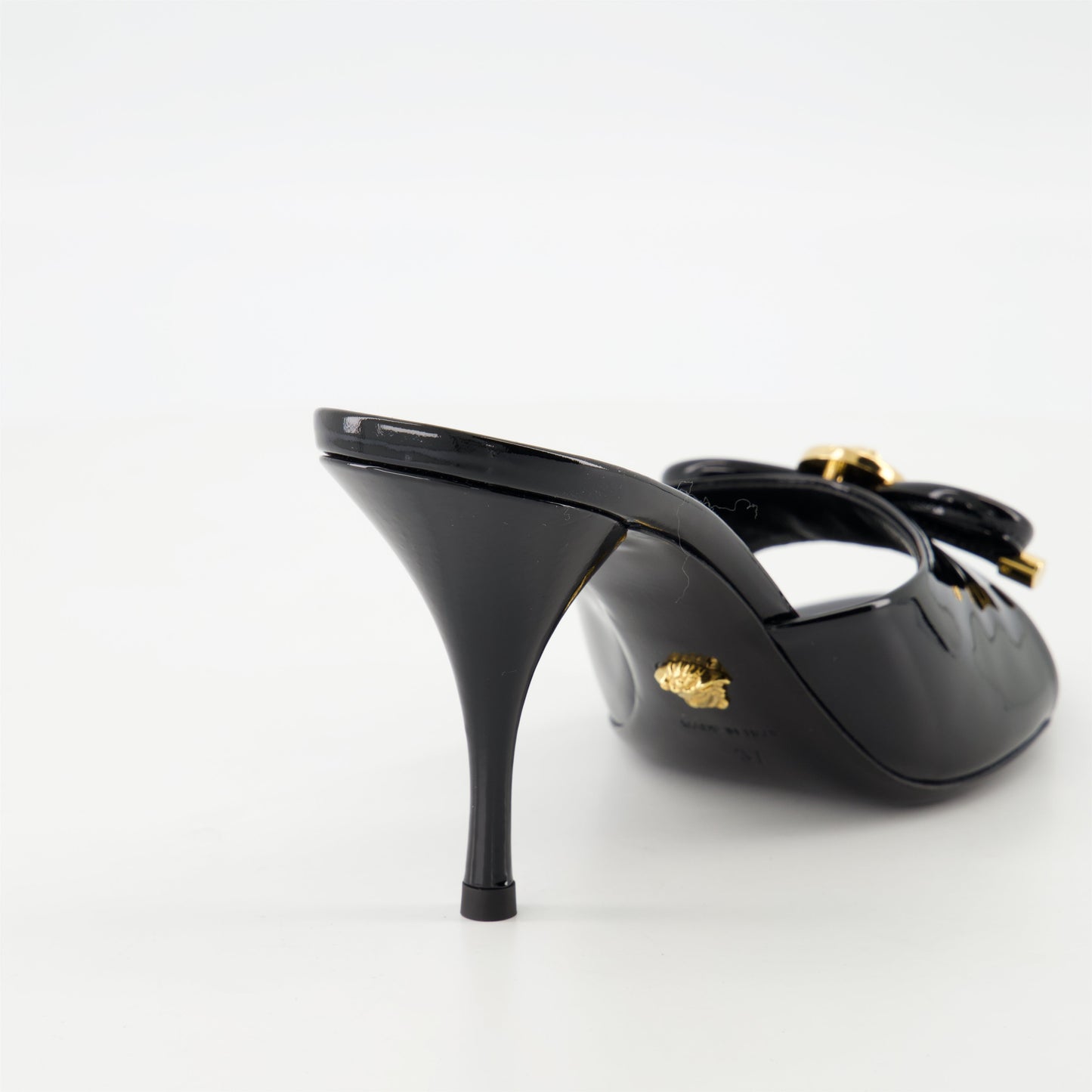 Bow Heeled Mules