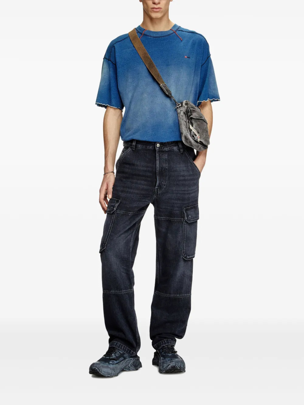 Denim Cargo Jeans