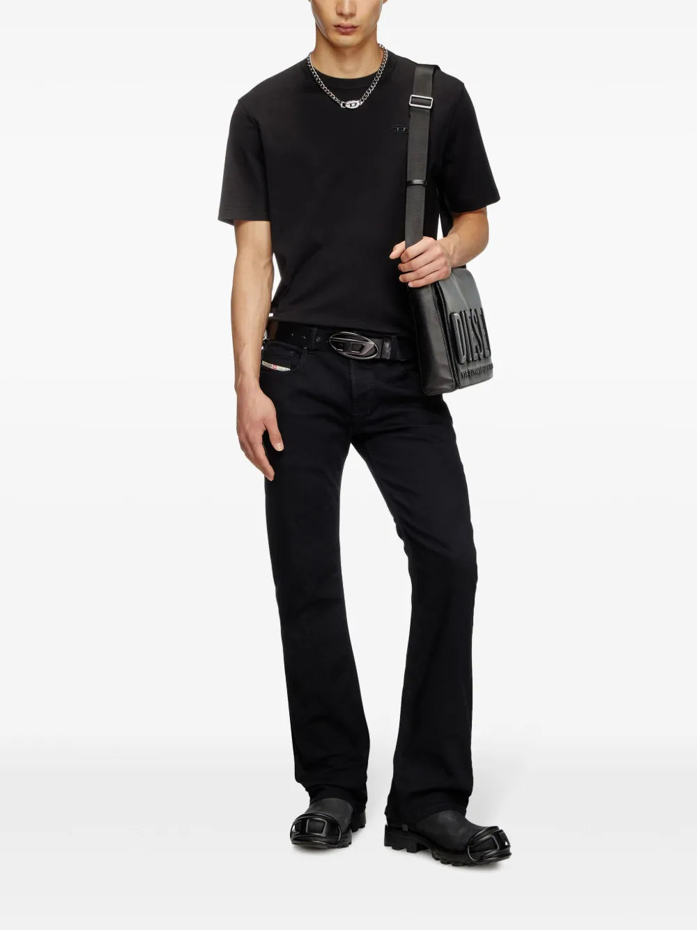 Black T-Shirt T-Adjust-Slits