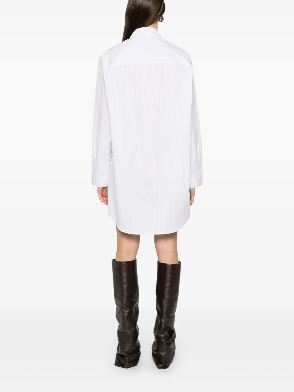 D-Dalis Striped Shirt Dress