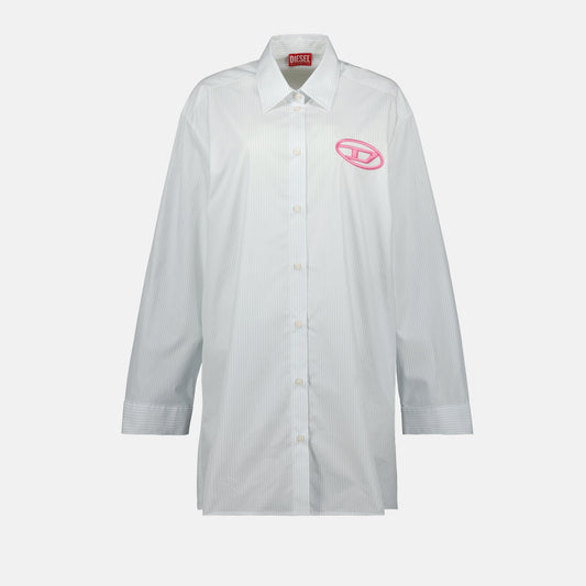 D-Dalis Striped Shirt Dress