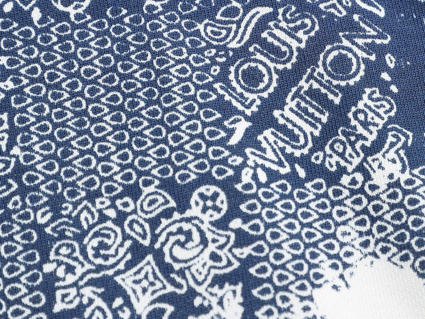 LV White Monogram Bandana Print Sweatshirt