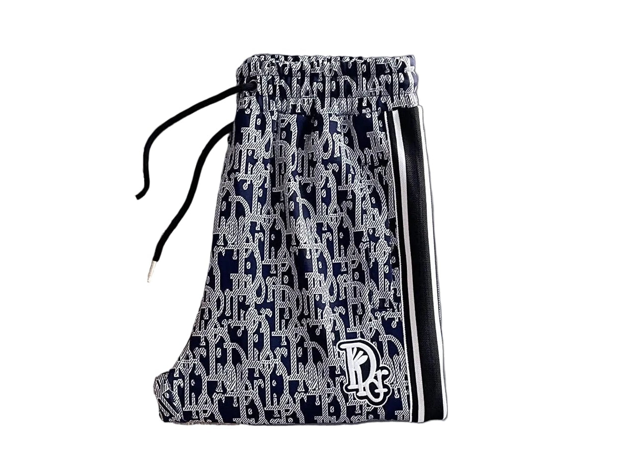 Oblique Jacquard Zip-Up Tracksuit Set