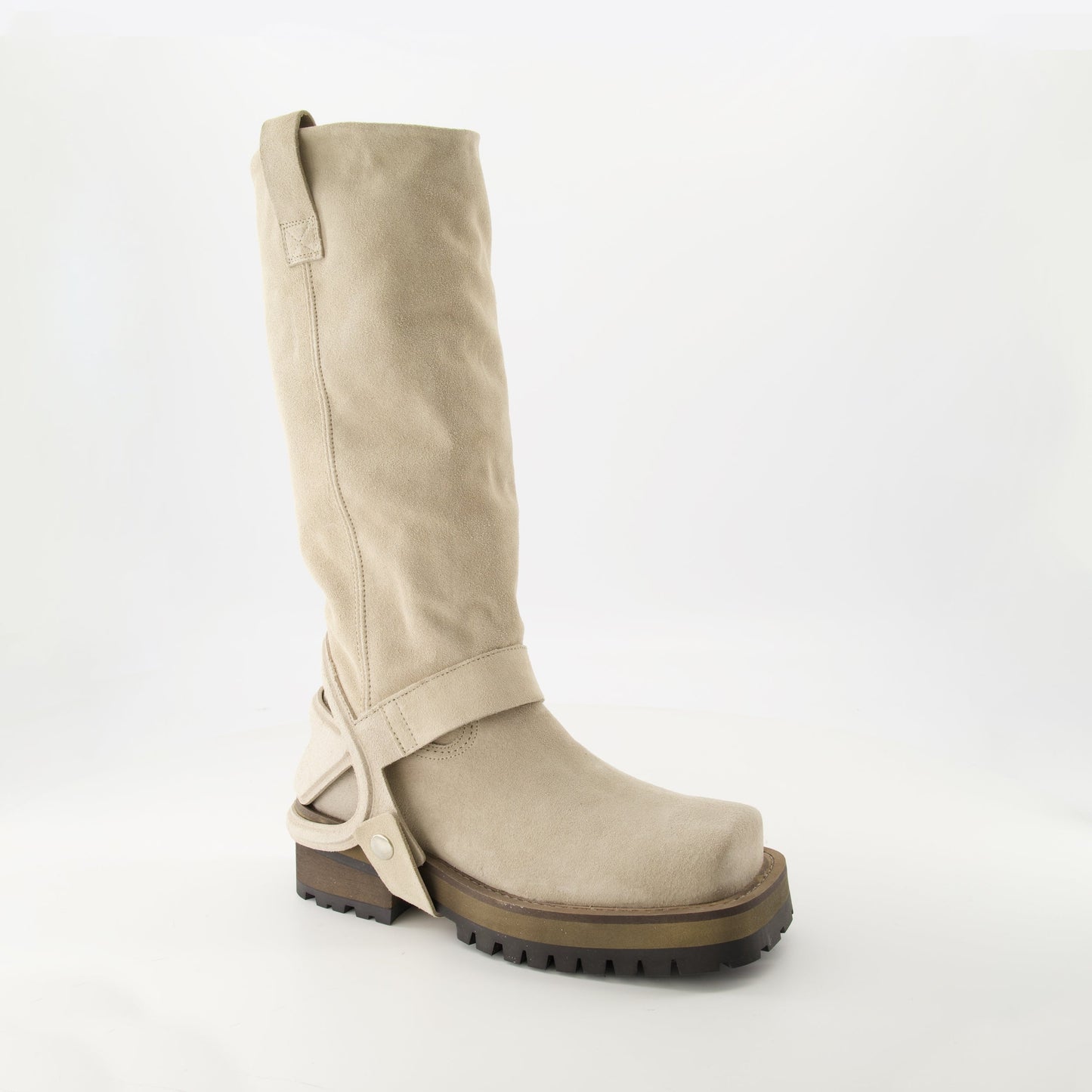 Suede Western Boots