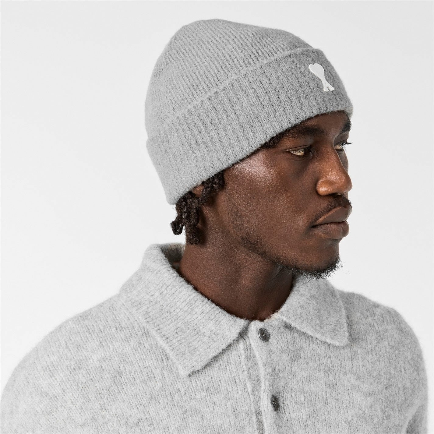 AMI Paris Men’s Alpaca Knitted Beanie