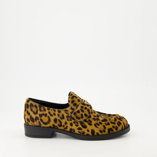 Leopard Velvet Loafers