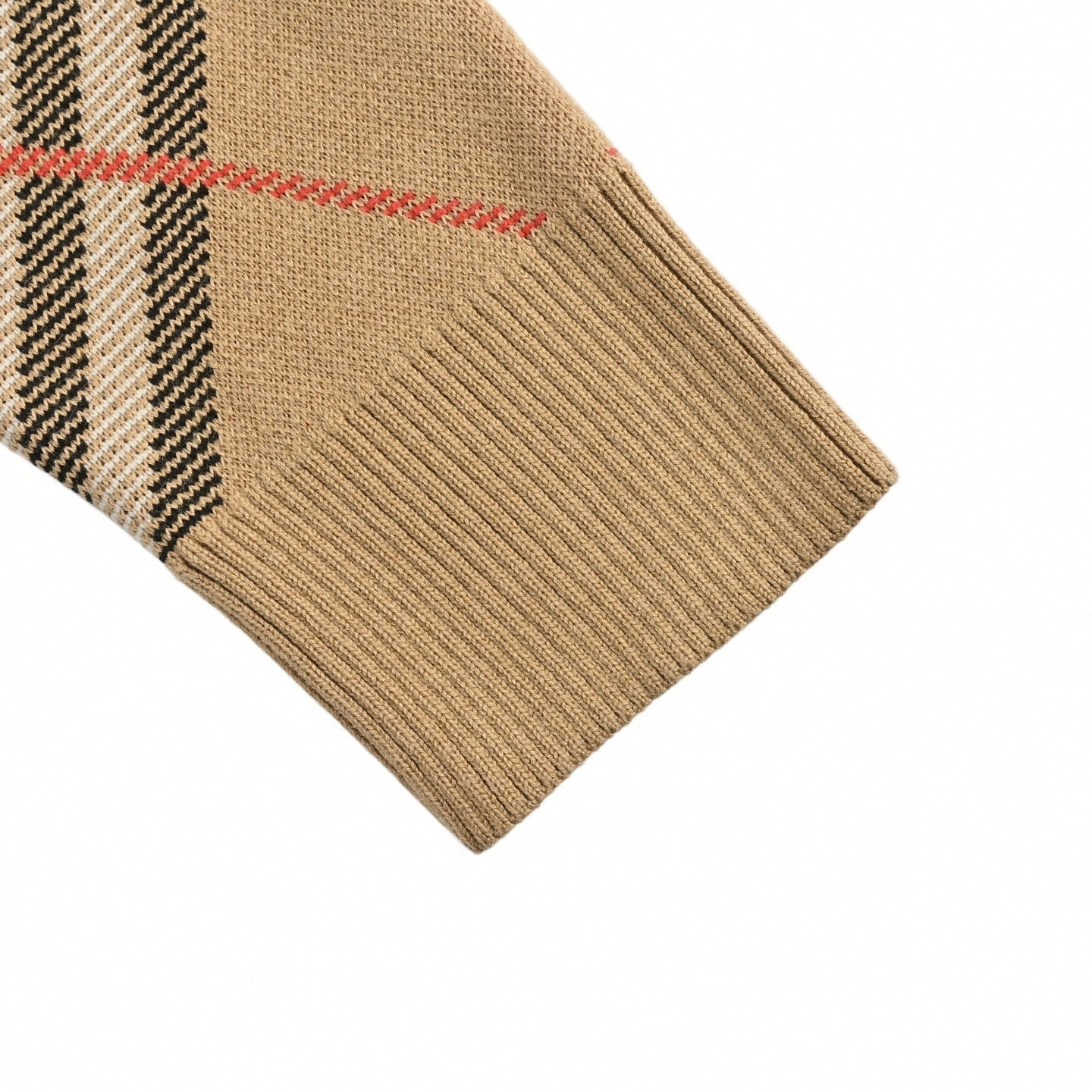 Check Argyle Intarsia Cashmere Blend Sweater