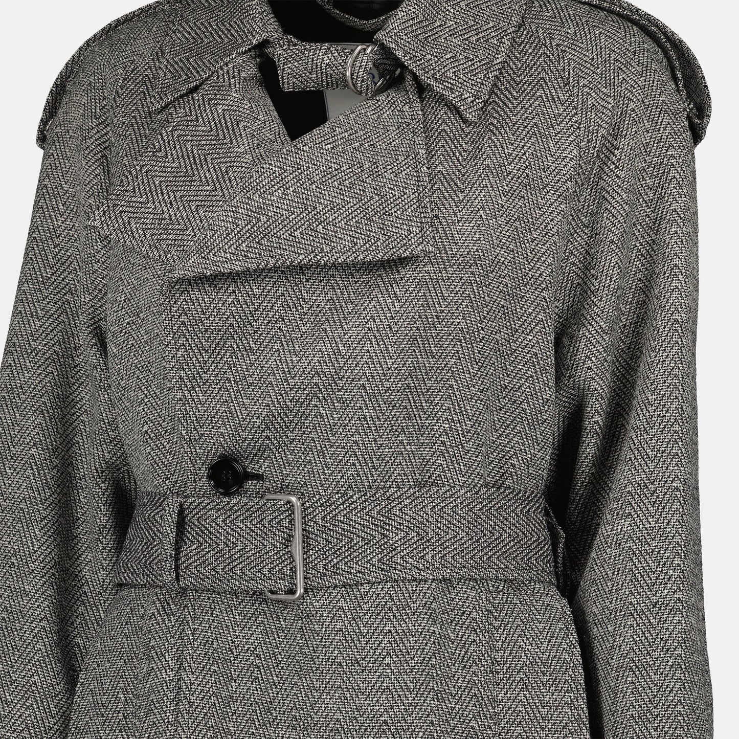 Wool and Silk Trench Coat