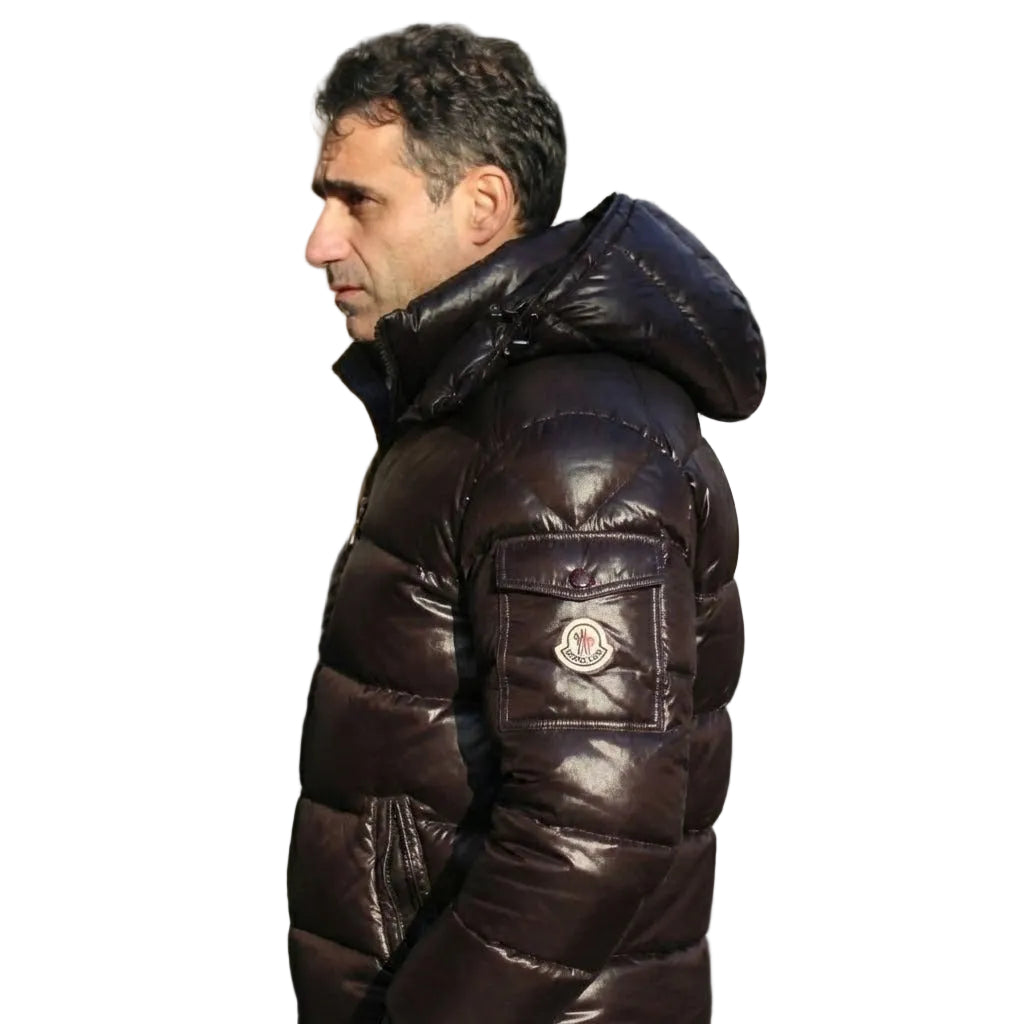 Dark Brown Lightweight Insulated Puffer Jacket