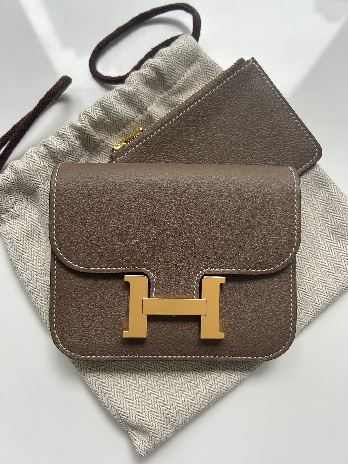 Etoupe Evercolor Constance Slim Wallet