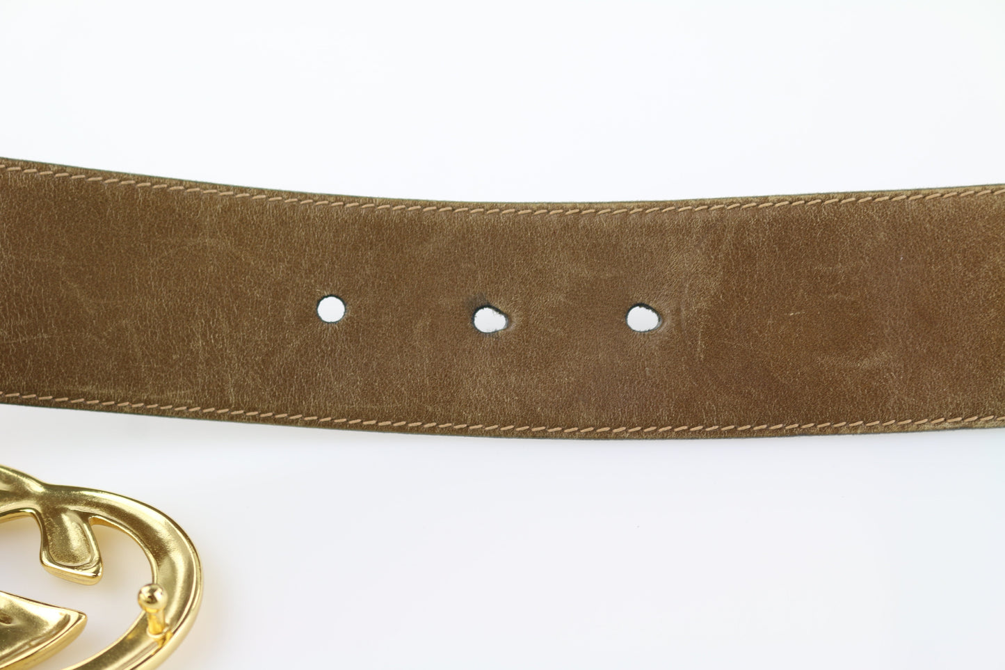 Brown Leather GG Belt 70
