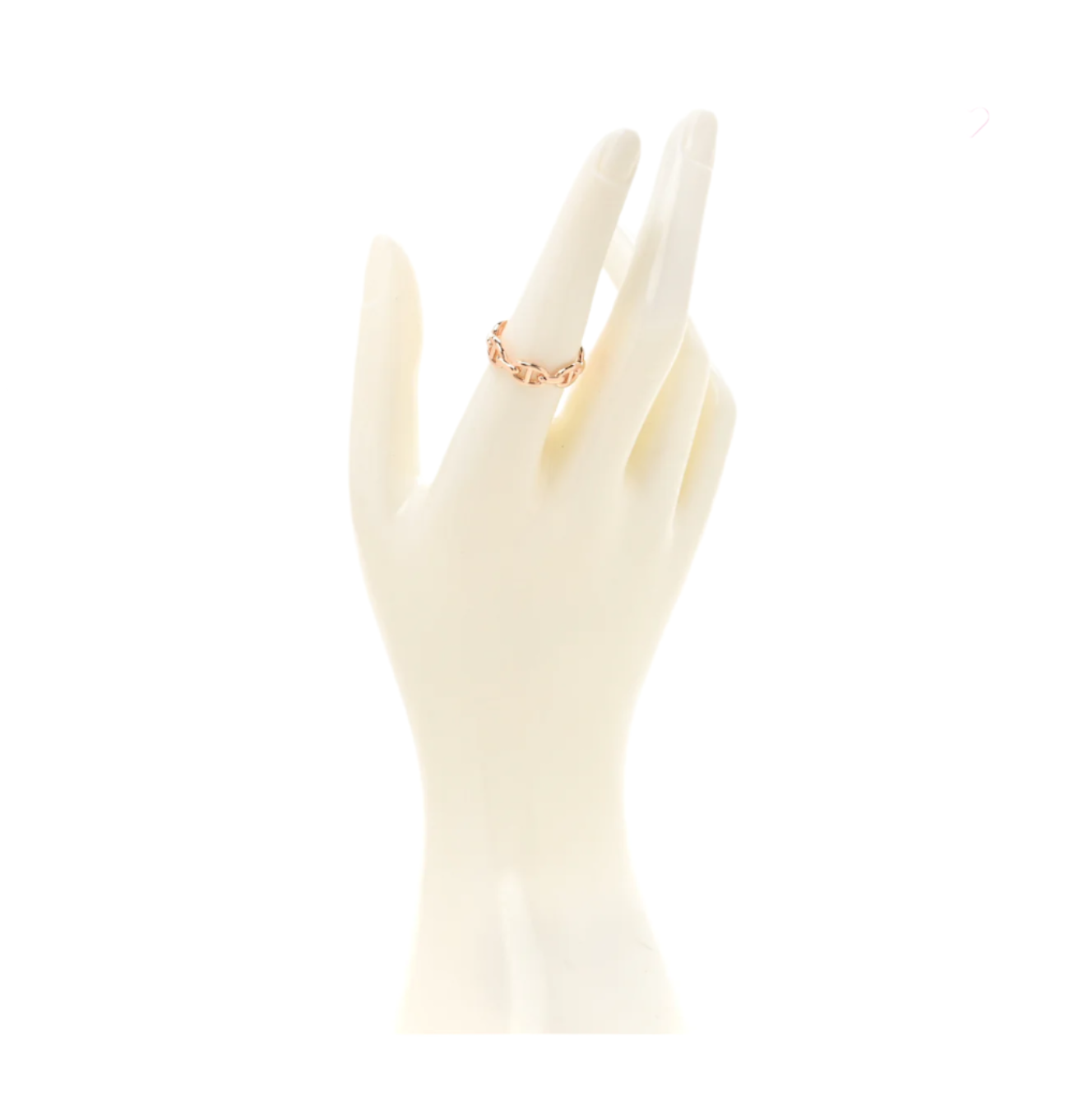 Rose Gold Chaine d'Ancre Enchainee Ring PM 48