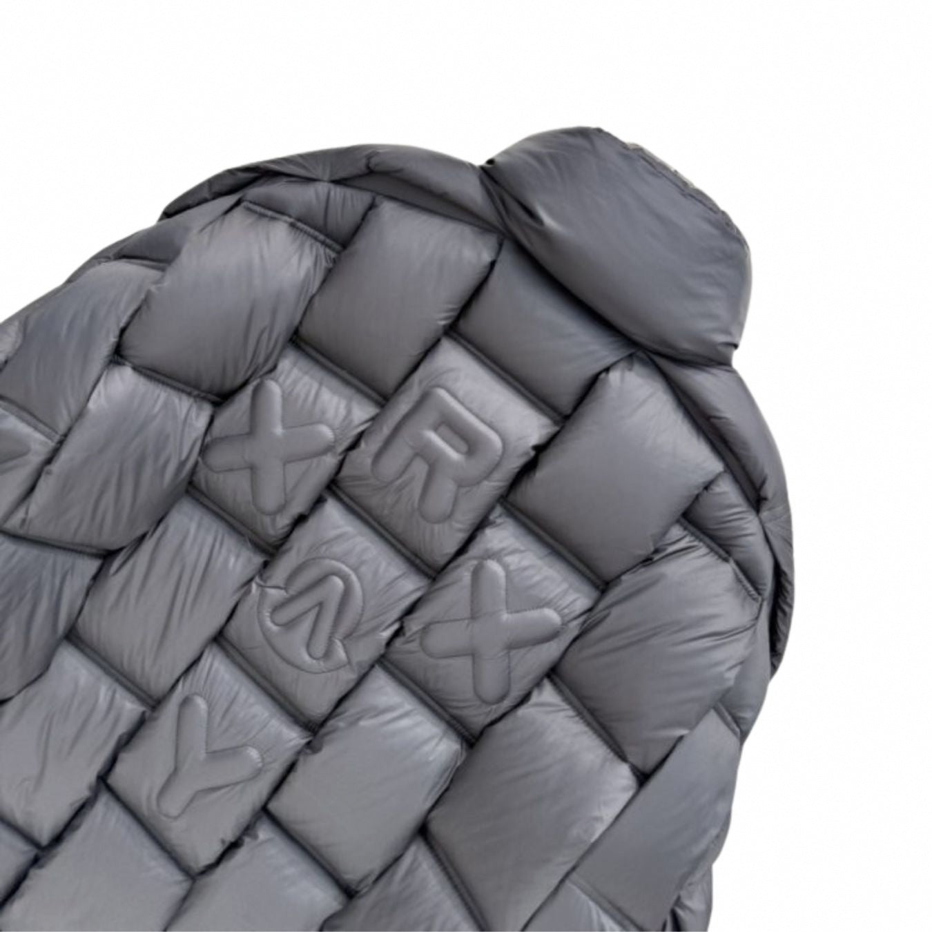 Square Quilted Embossed Back Puffer Jacket
