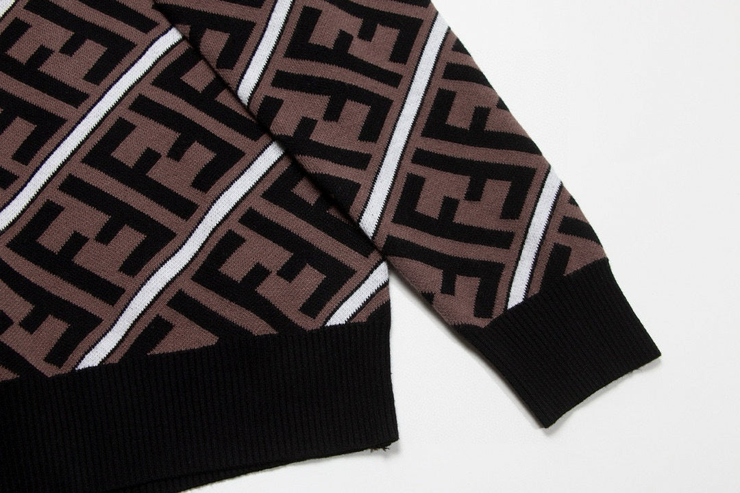 Luxury Monogram Knit Sweater – Unisex