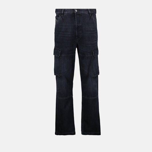 Denim Cargo Jeans