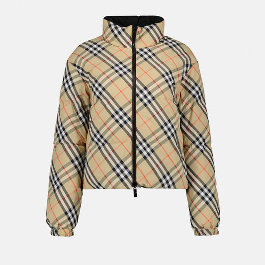 Reversible Check Puffer Jacket