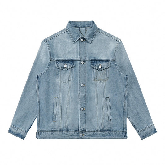 Light Blue Washed Denim Jacket