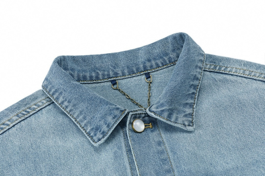 Light Blue Washed Denim Jacket