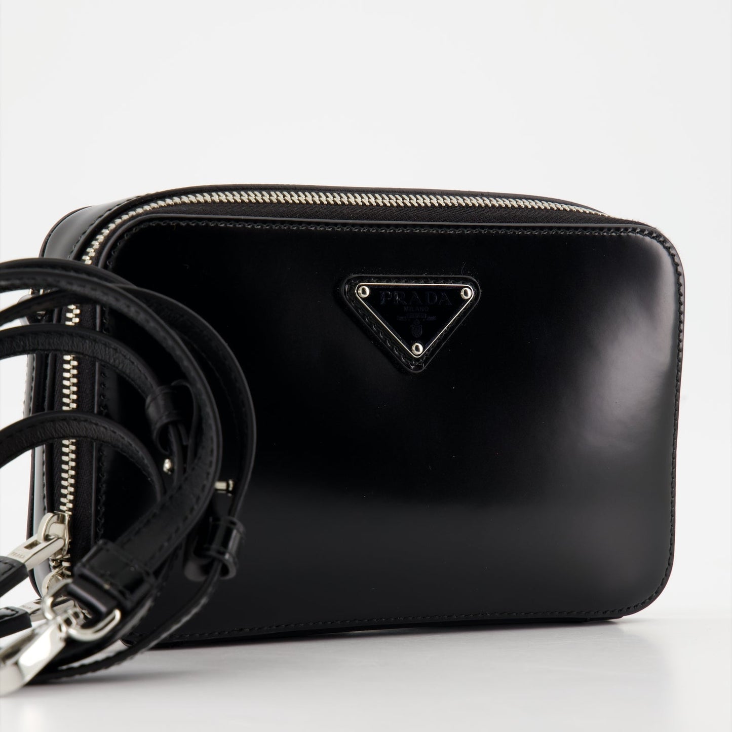 Brushed Leather Brick Bag