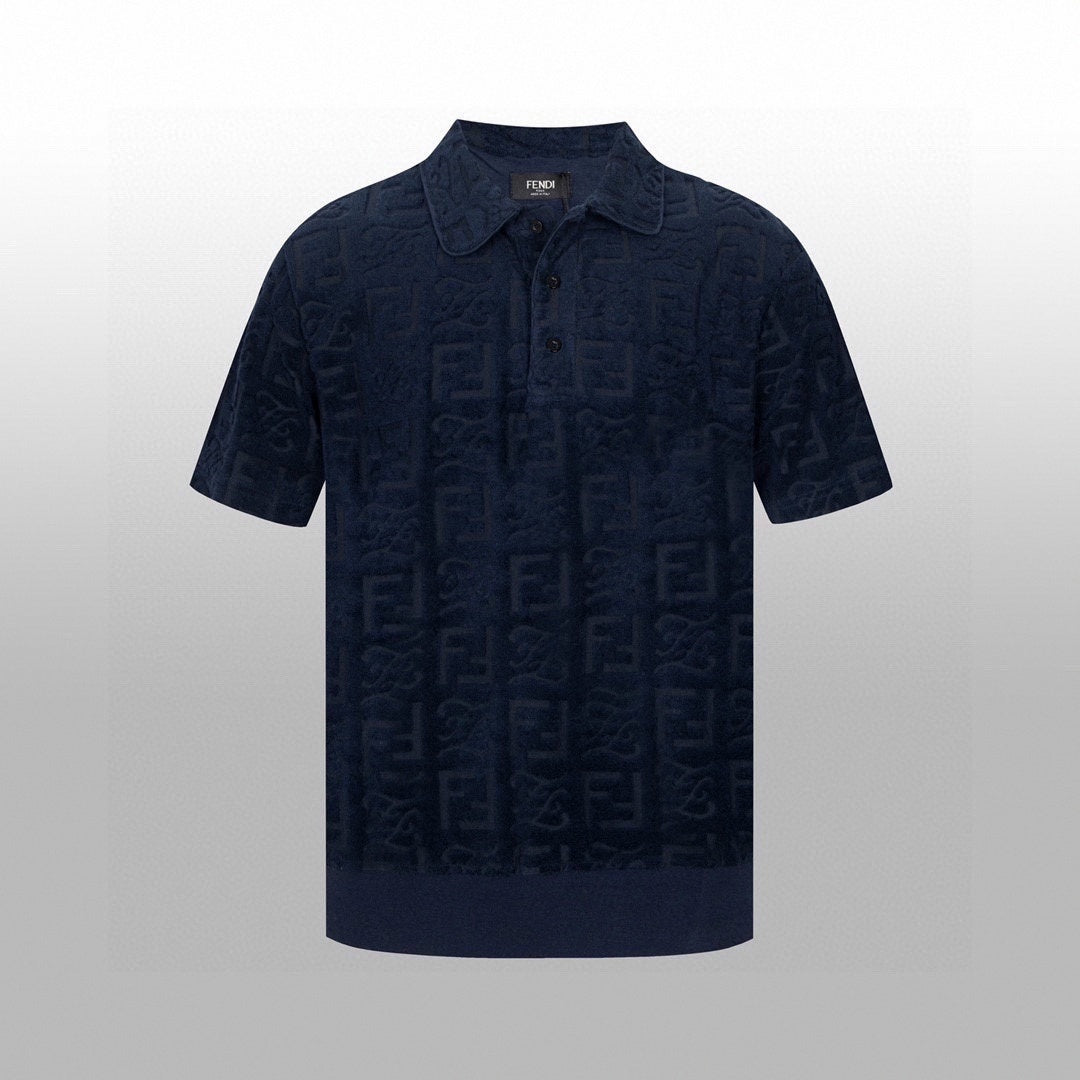 Textured Monogram Terry Polo Shirt