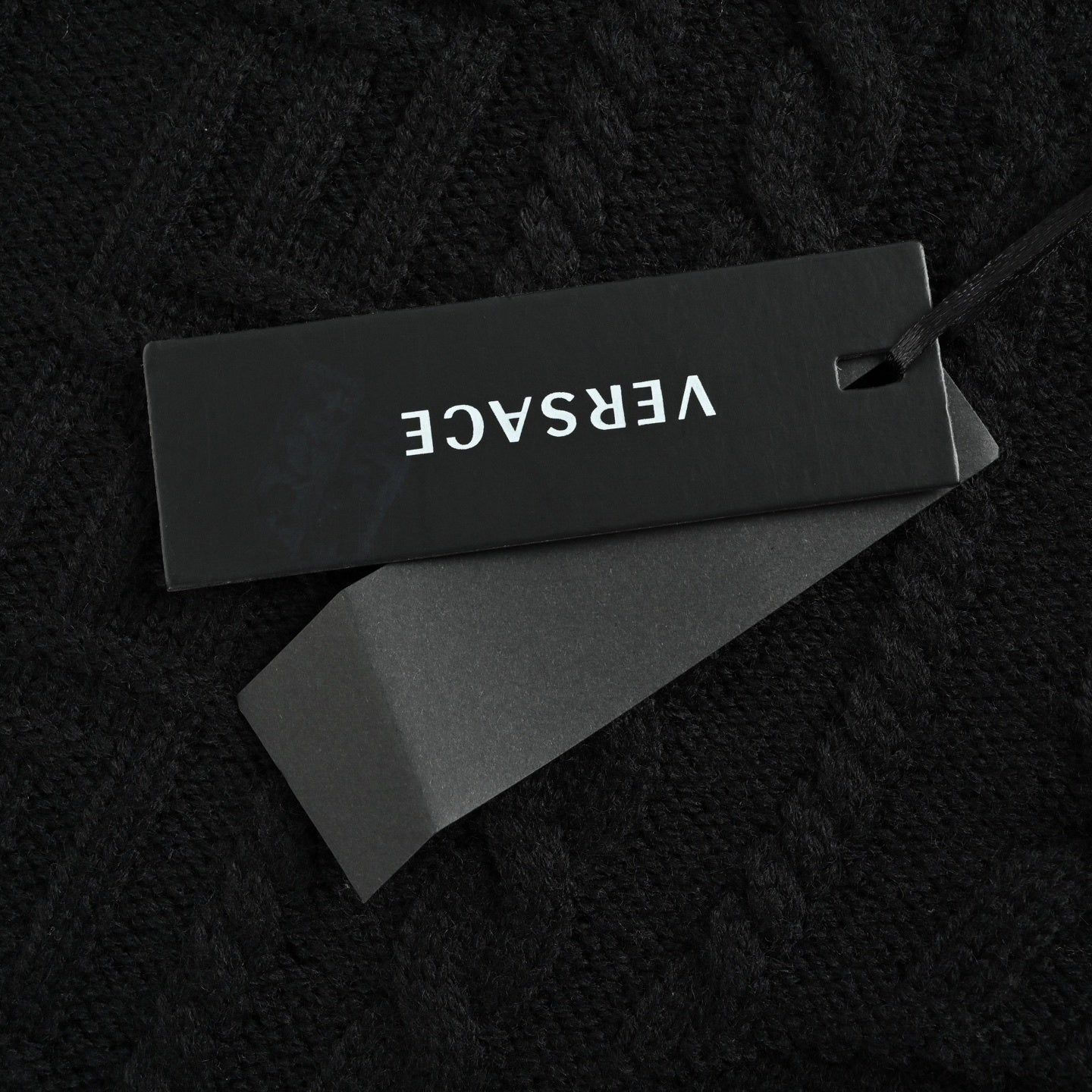 Versace Medusa Cable-Knit Crew-Neck Sweater