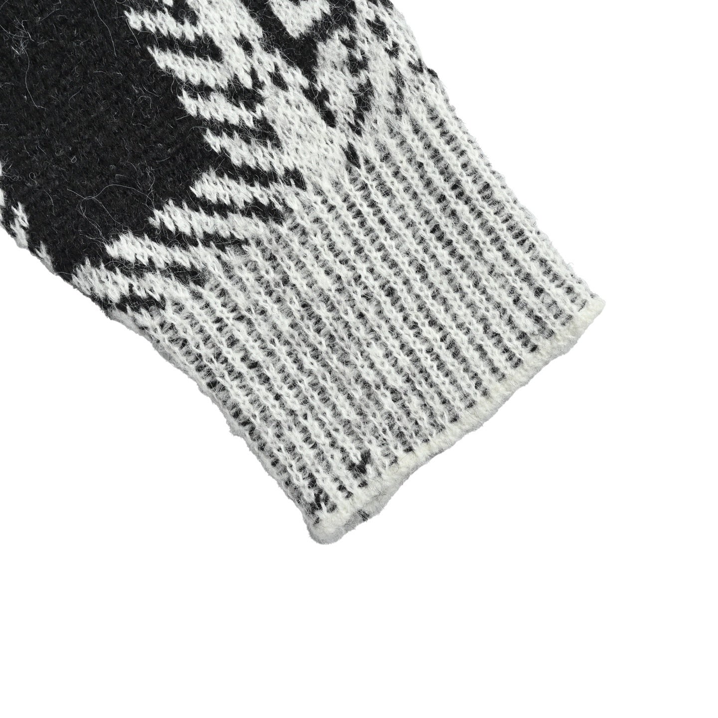 Mohair Jacquard Knit Sweater