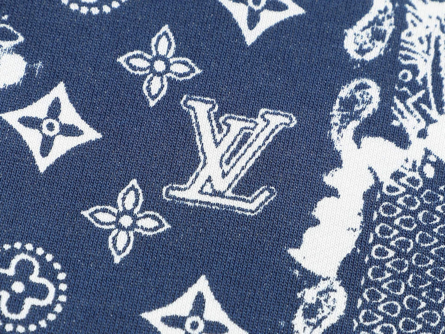 LV White Monogram Bandana Print Sweatshirt