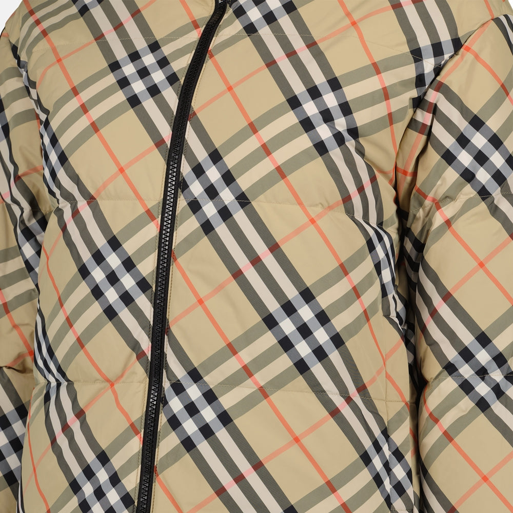 Reversible Check Puffer Jacket