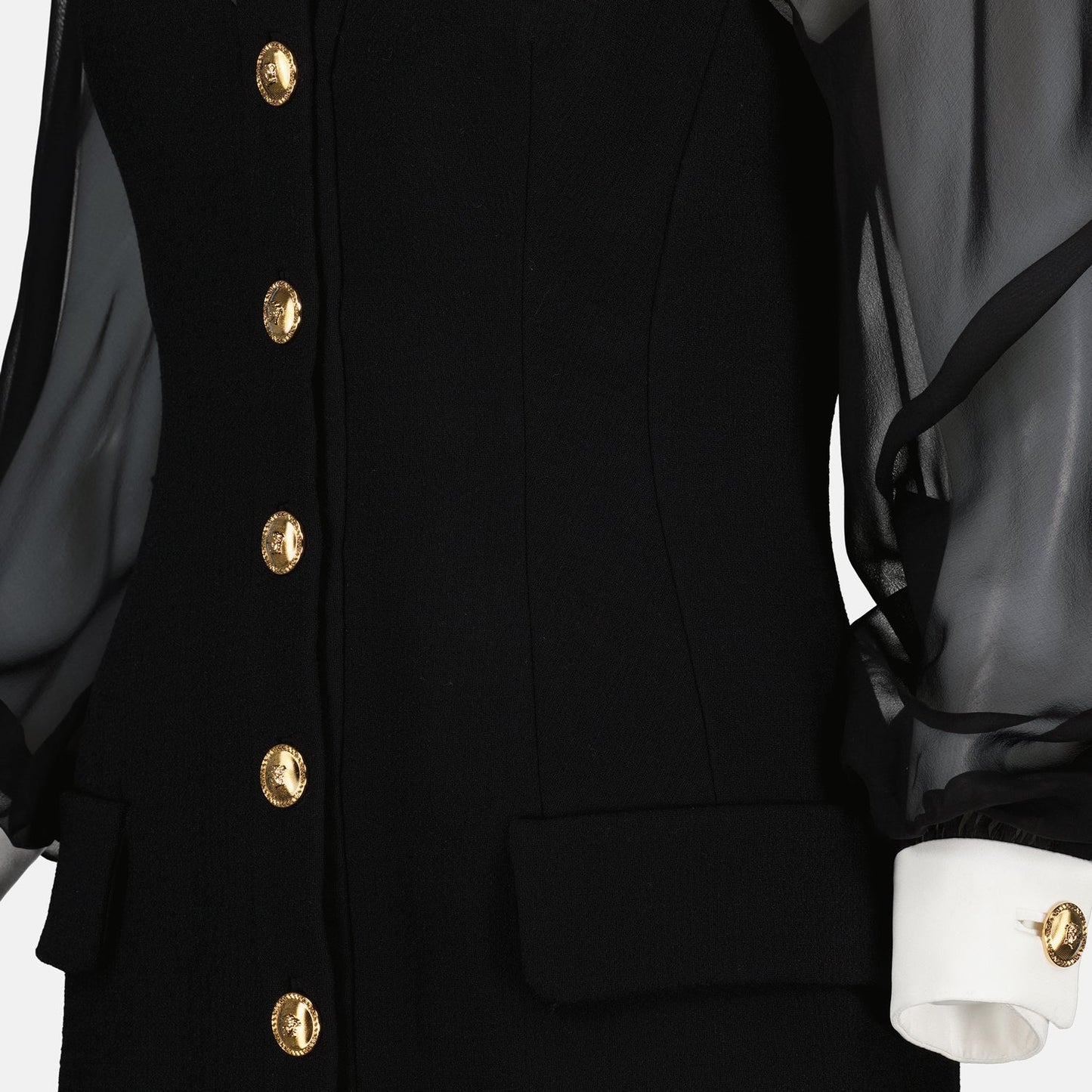 Mini strapless black dress