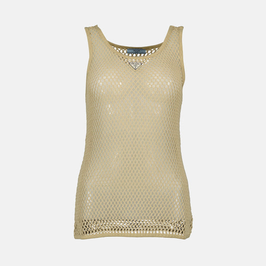 Cotton Mesh Tank Top