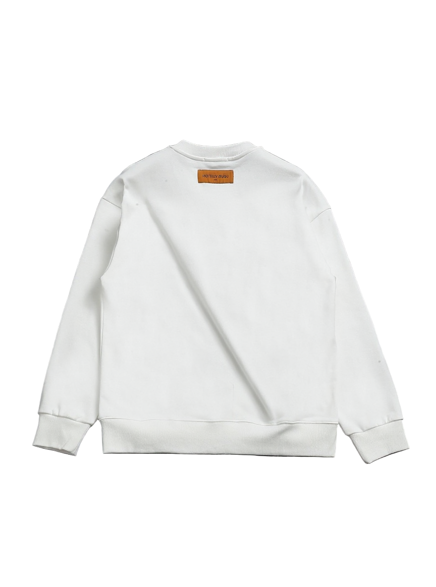 LV White Monogram Sweatshirt