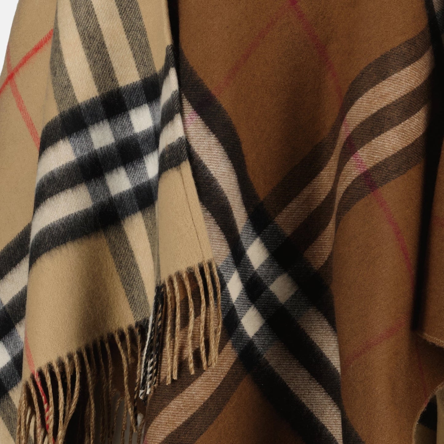 Checked poncho