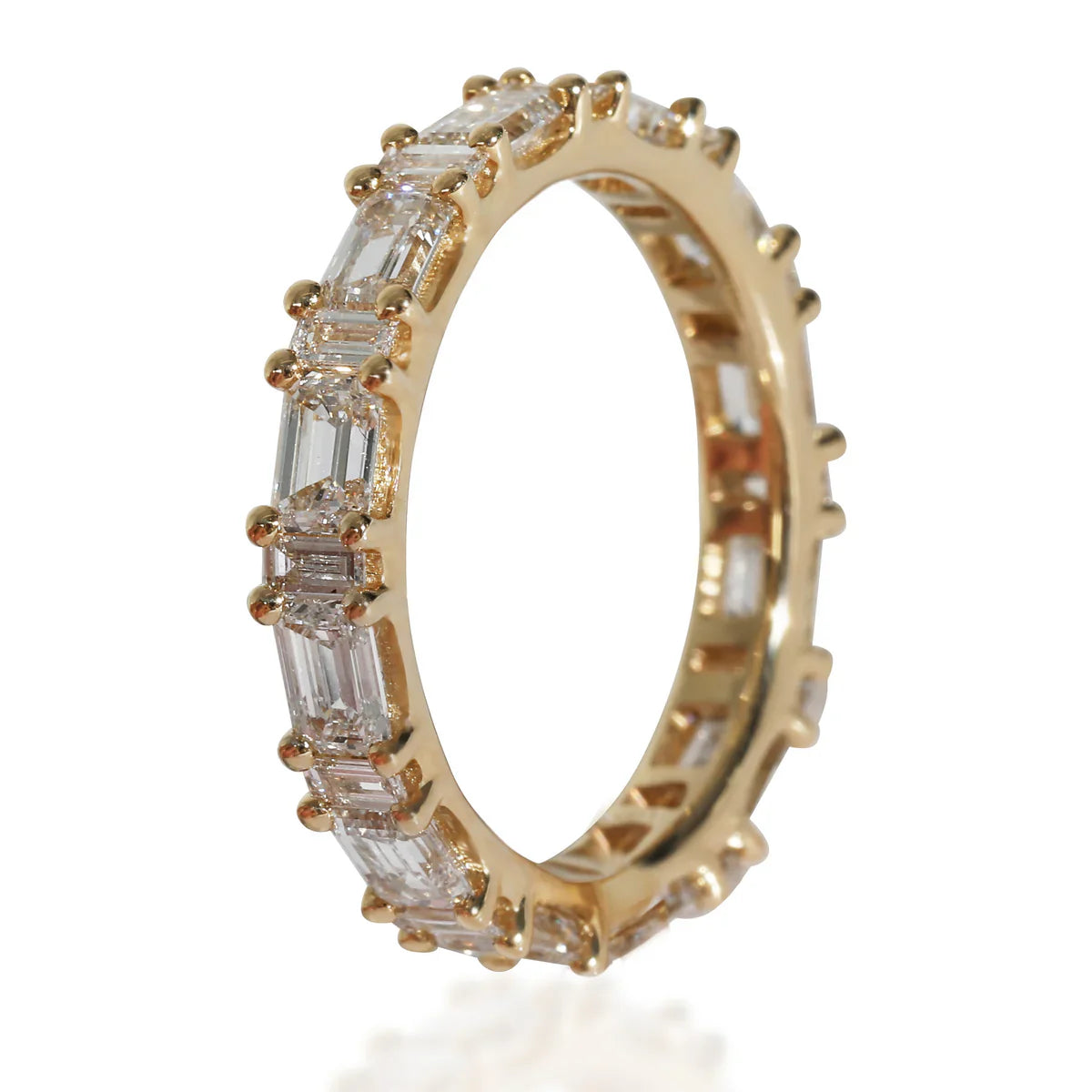 Yellow Gold 2.94ctw Lab Grown Diamond Wedding Band 7