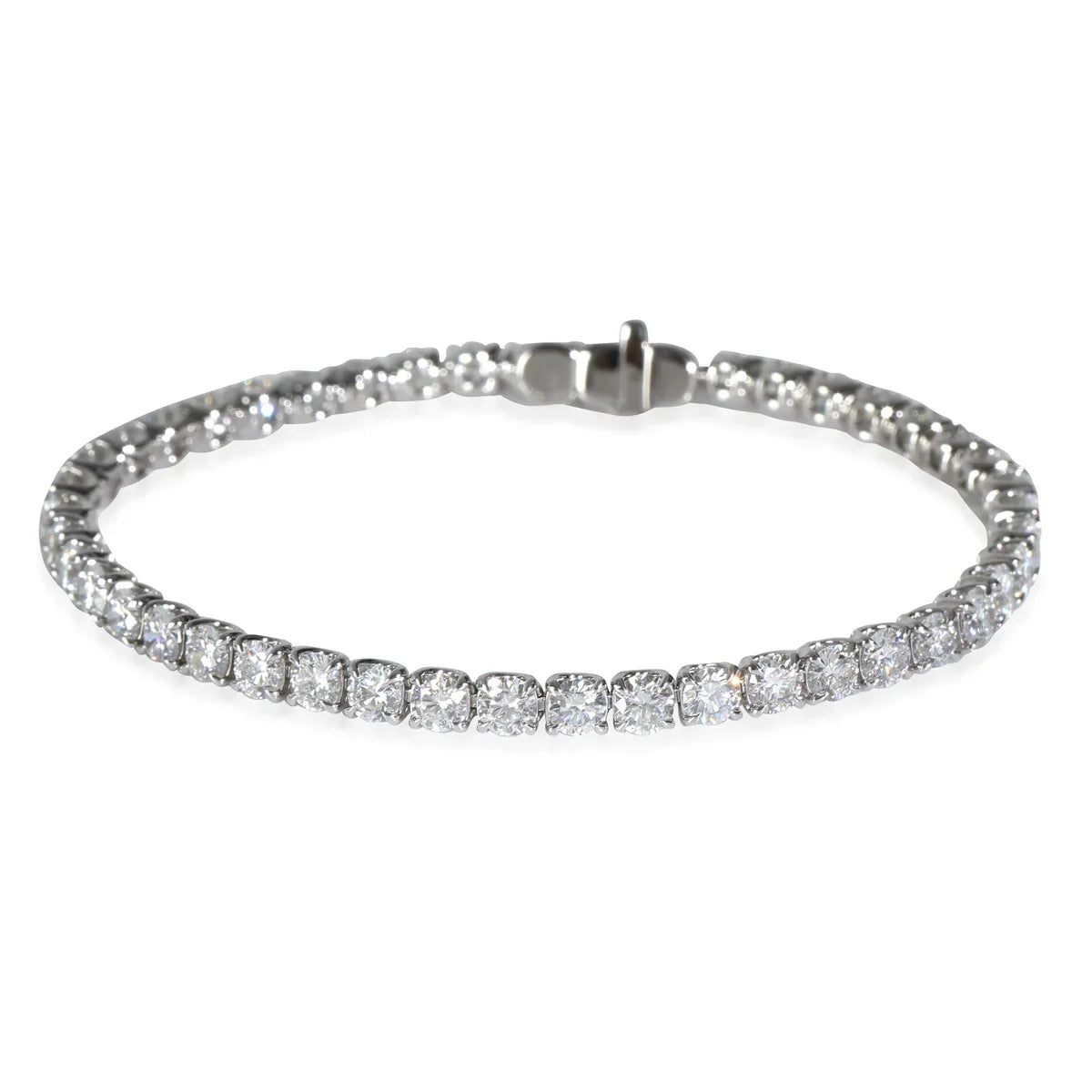 White Gold 9ctw Lab Grown Diamond Tennis Bracelet