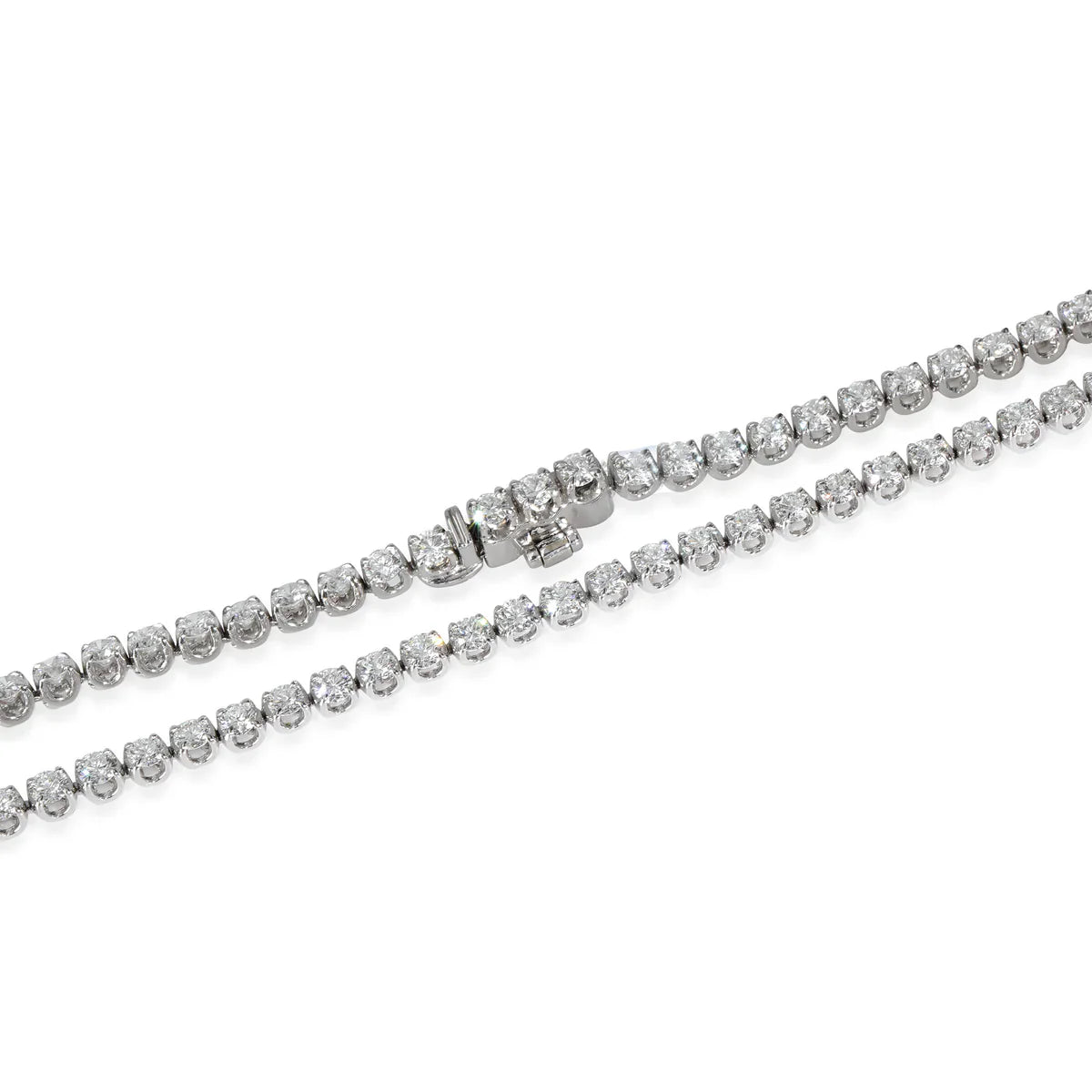 White Gold 7ctw Lab Grown Diamond Necklace