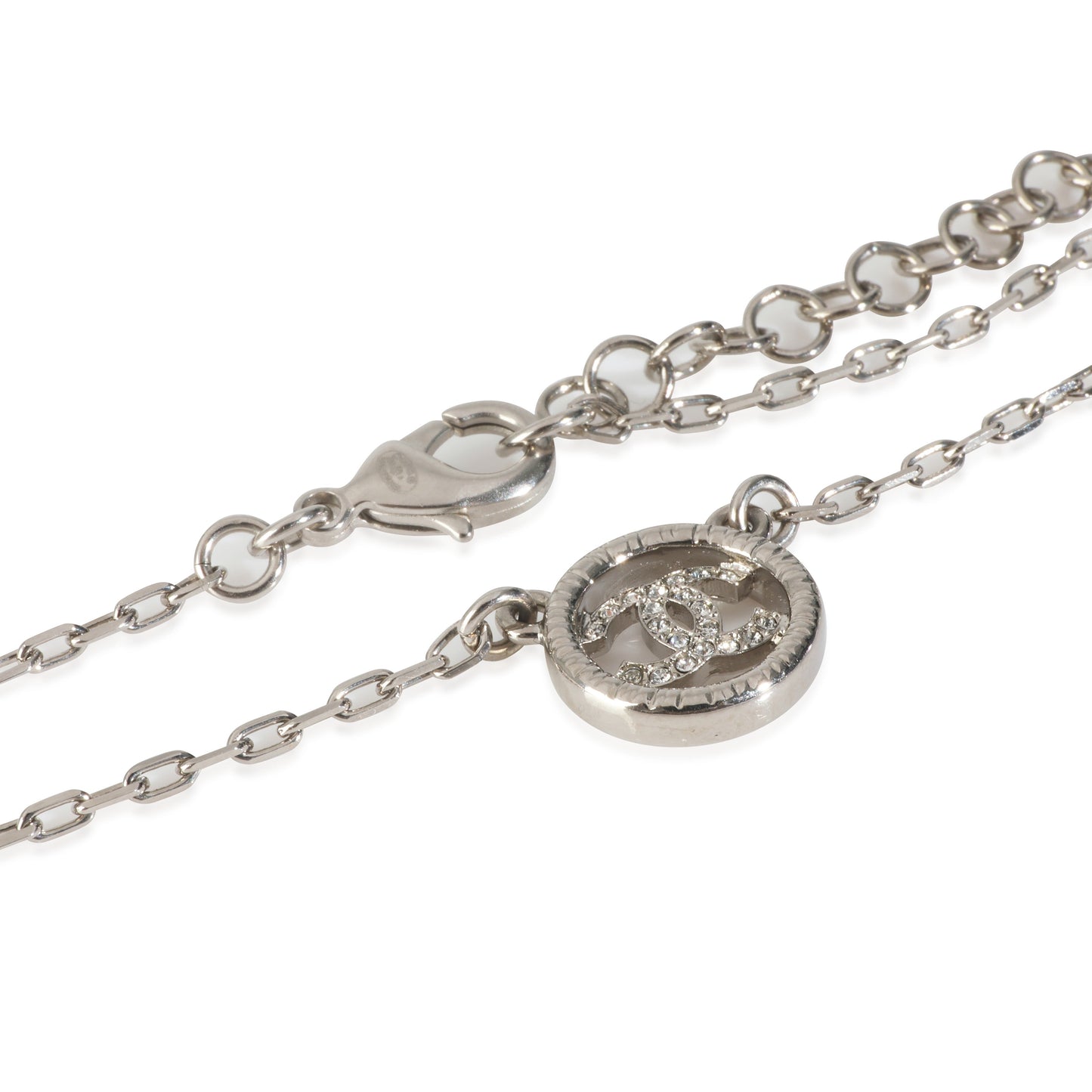 Silver Strass CC Necklace