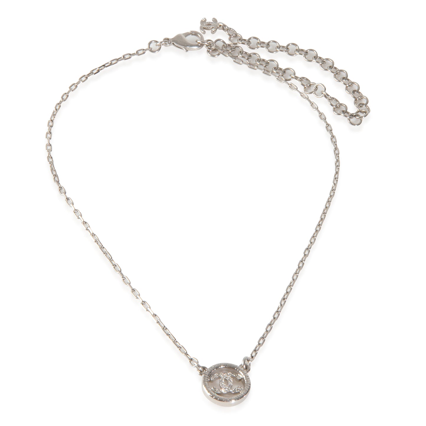 Silver Strass CC Necklace