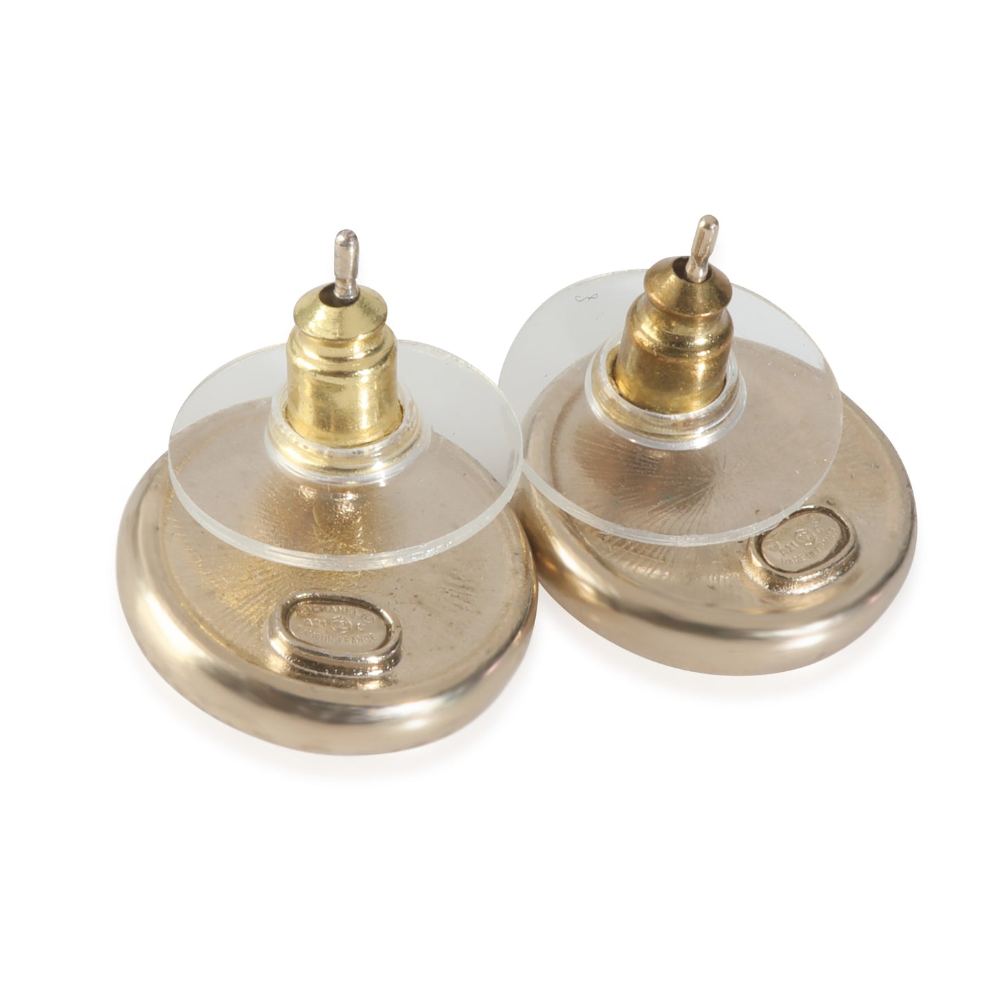 Gold Number 5 Stud Earrings