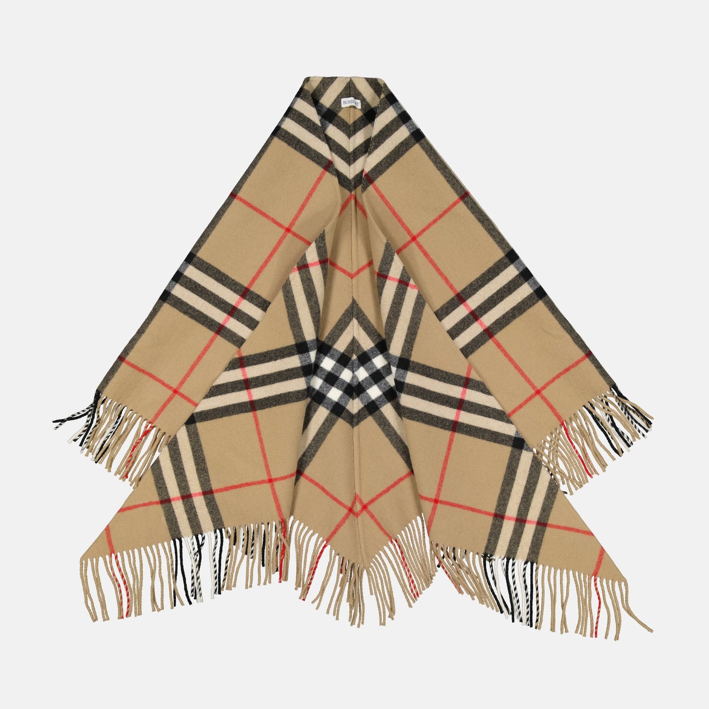 Checked Poncho