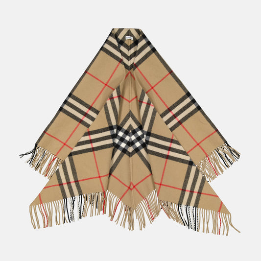 Checked Poncho
