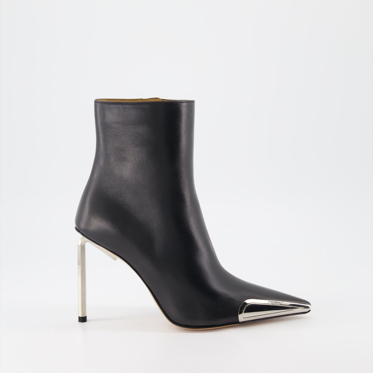 Silver Heeled Ankle Boots