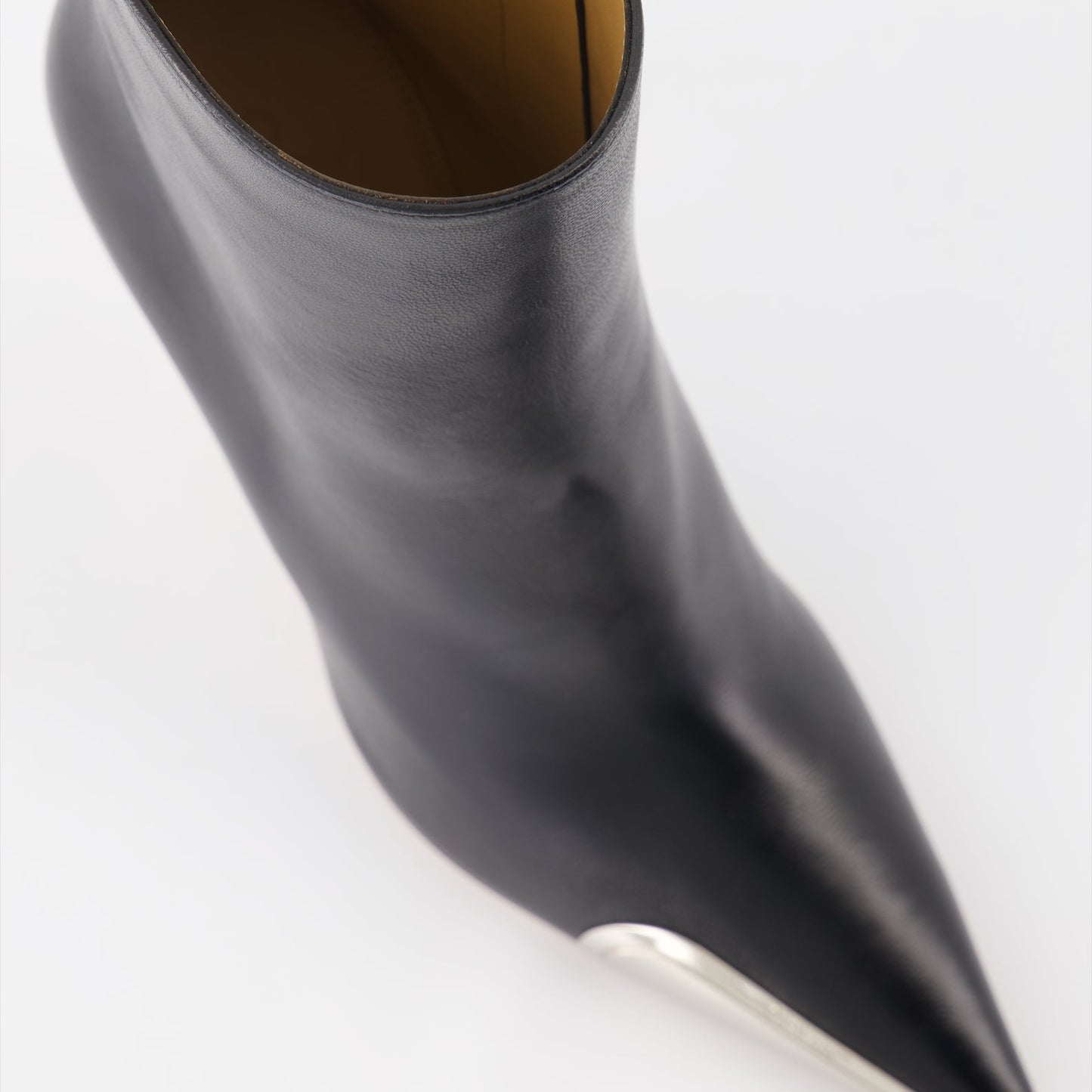 Silver Heeled Ankle Boots