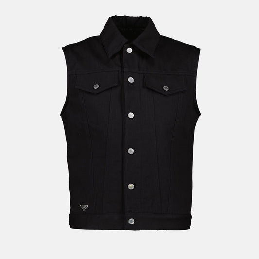 Sleeveless Denim Jacket