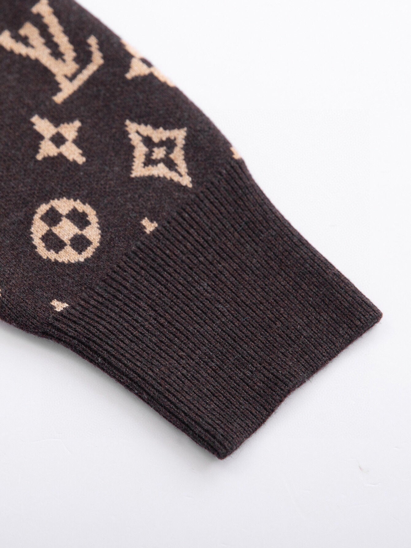 Monogram Signature Wool Jumper - Brown