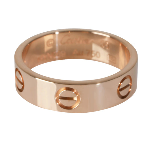 18k Rose Gold Love Ring 55